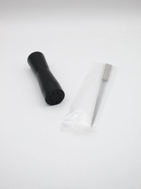 Black Aluminum and Stainless Steel Espresso Stirrer